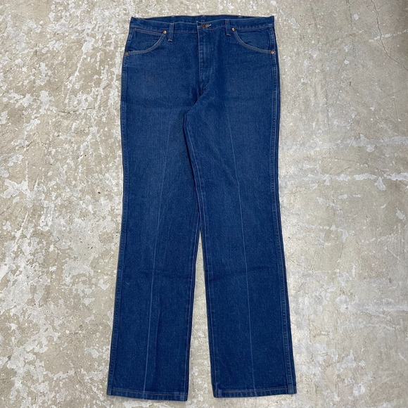 Vintage Wrangler Jeans Mens 36x32 Blue Pants 936 Cowboy Western Denim Tag 38x34 - Picture 1 of 14
